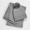 Gift set - MOD. B401:Light Grey Fleck, 50% viscose / 30% polyester / 20% nylon, One Size